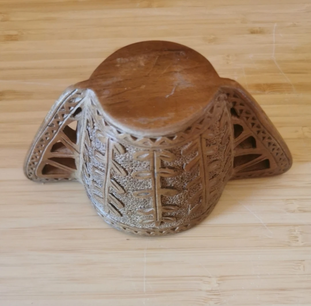 Vintage Scandinavian Carved Cup - photo 5