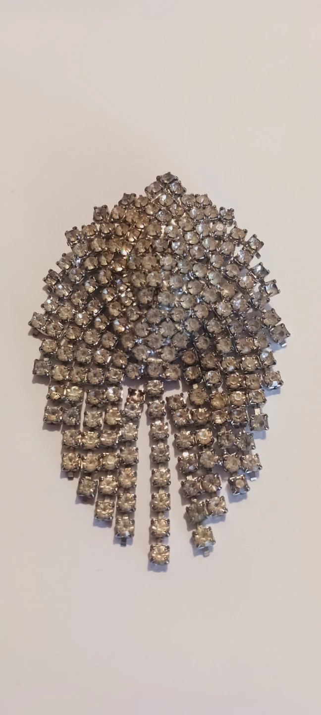 Gorgeous Vintage Sparkling Brooch with Rhinestones - photo 2
