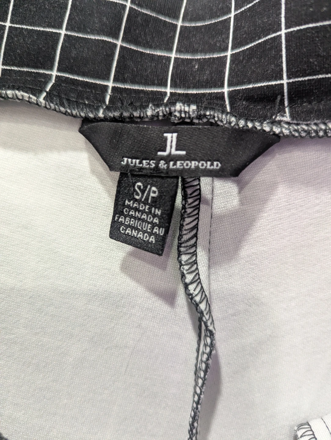 Jules & Leopold Black White Grid Pants Size S/P - photo 5