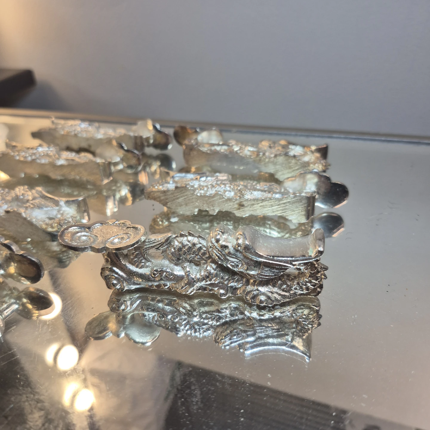 Silver Dragon Chopstick Rests Set of 16 - photo 2