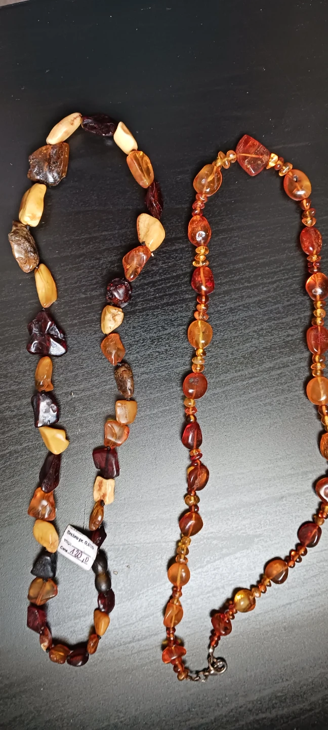 Two Baltic Amber Necklaces