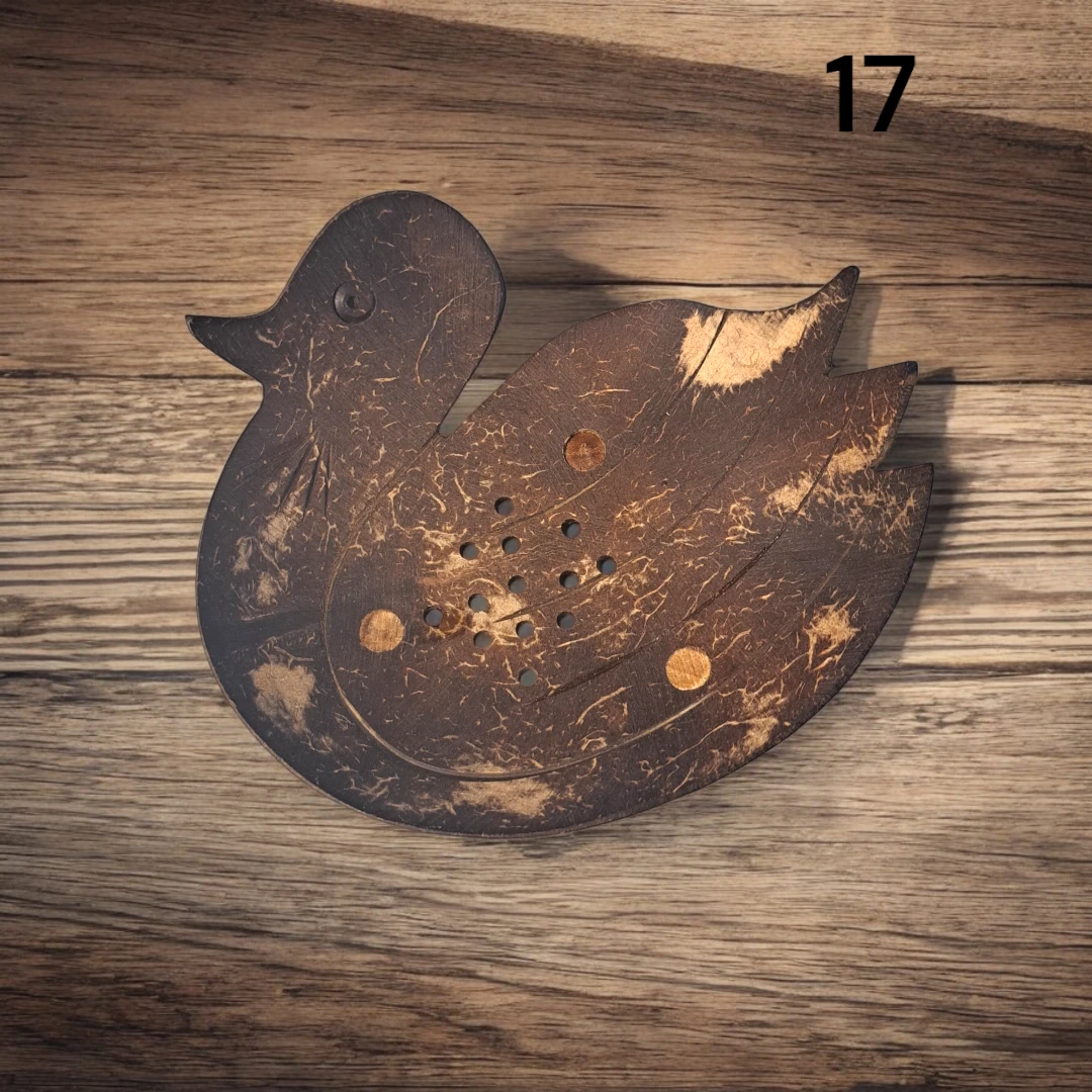 Handmade Coconut Shell Soap Dish 17🏆