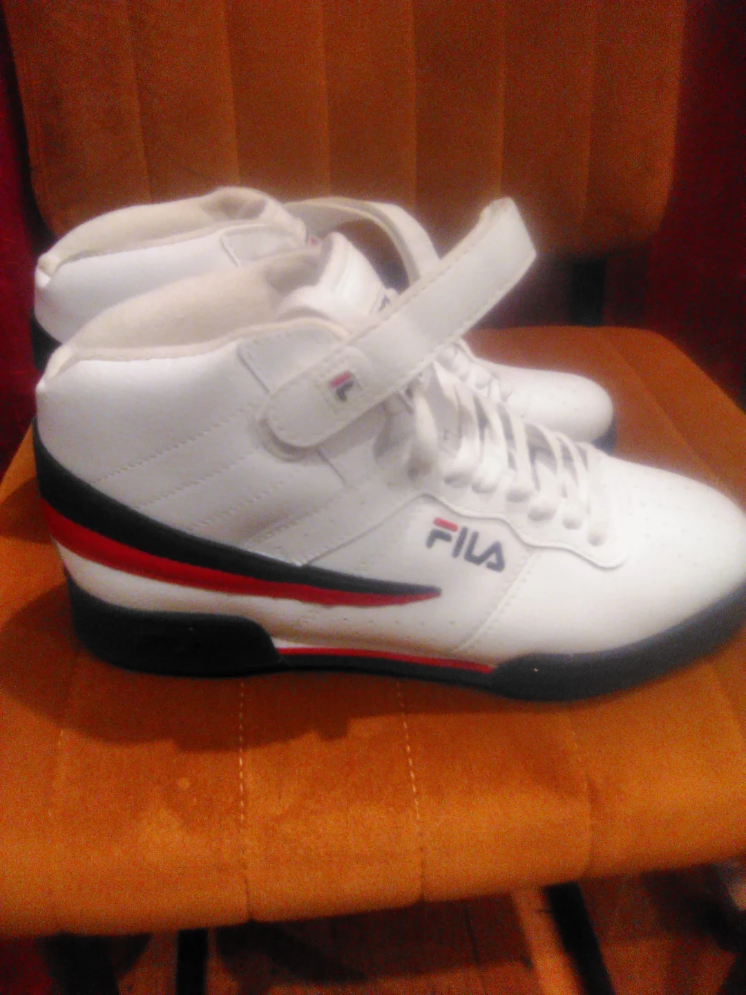 White Fila Mid-Top Sneakers - photo 2