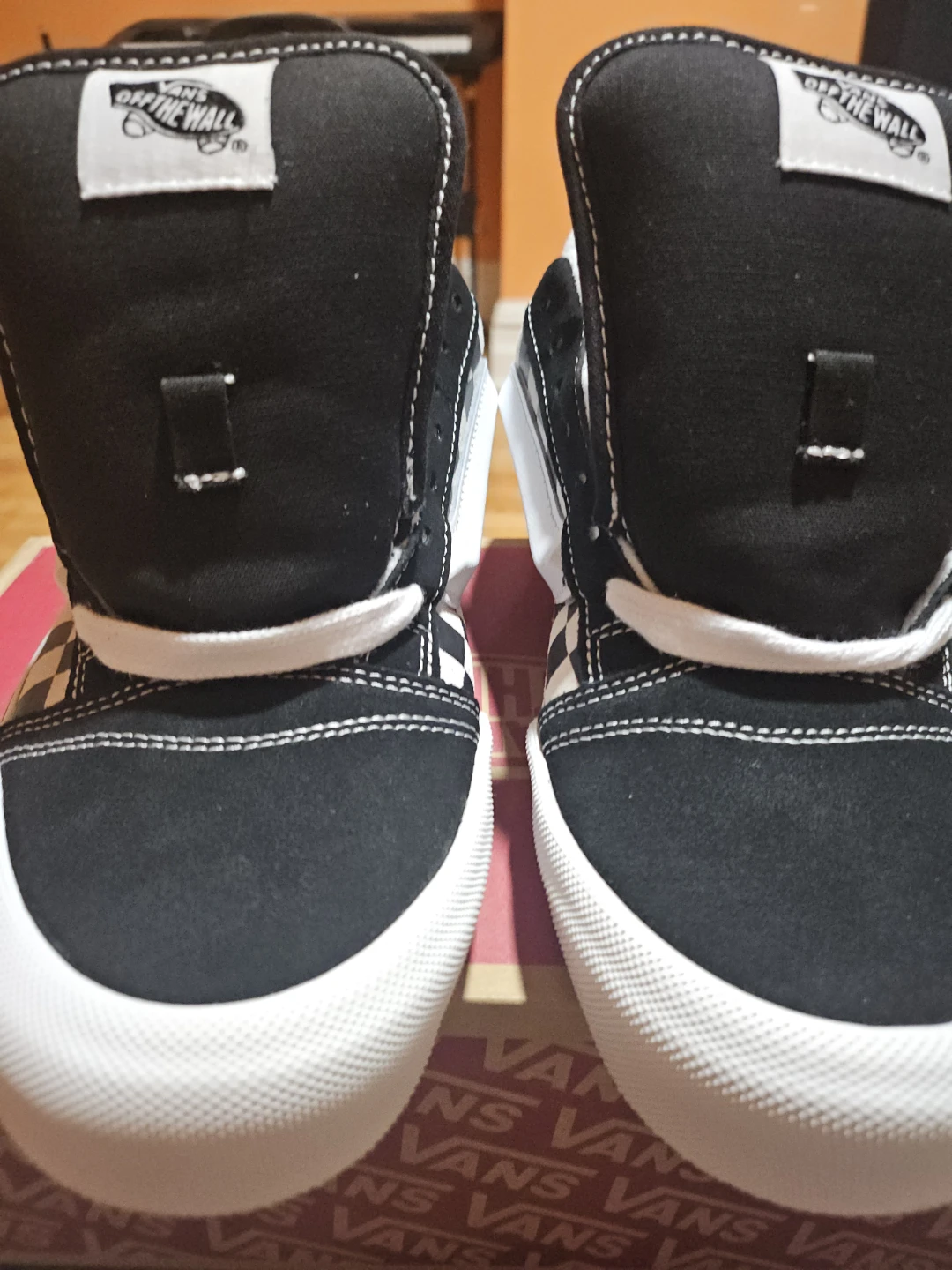 Vans SK8-Hi Pro Checkerboard Skate Shoes Black White