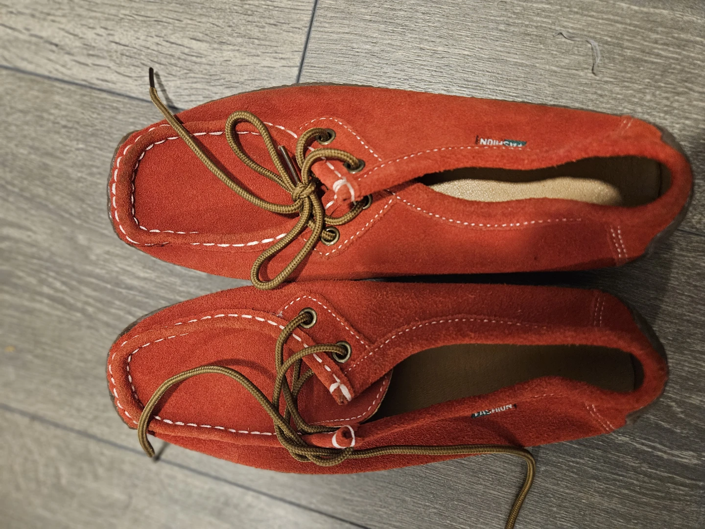 Red Suede Loafers