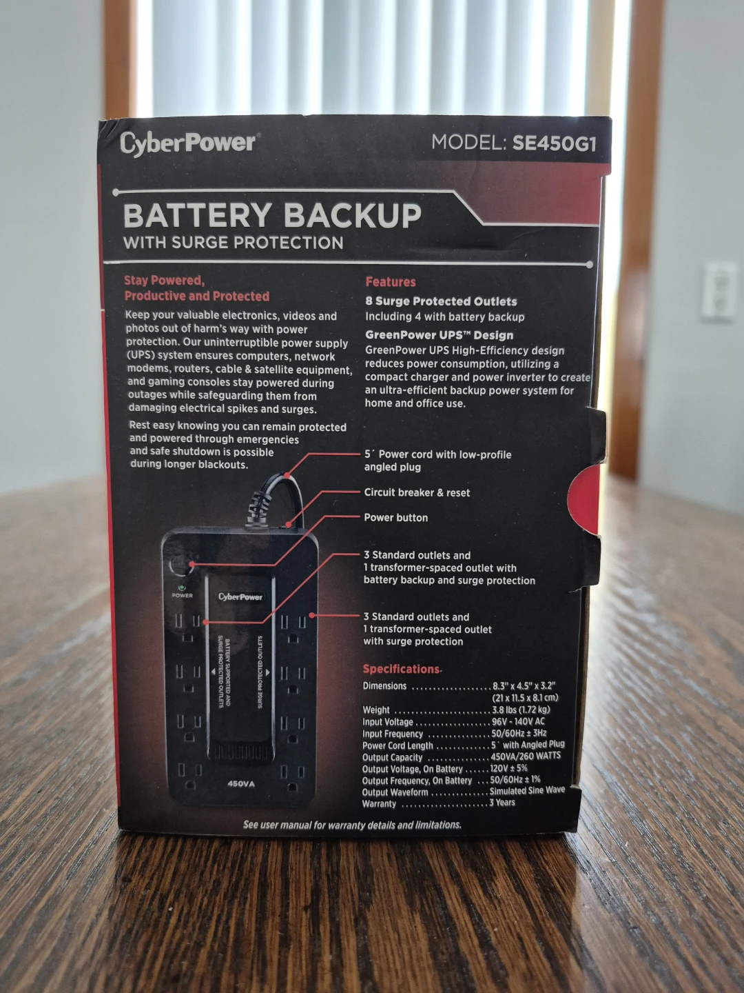 CyberPower Battery Backup with Surge Protection - photo 2