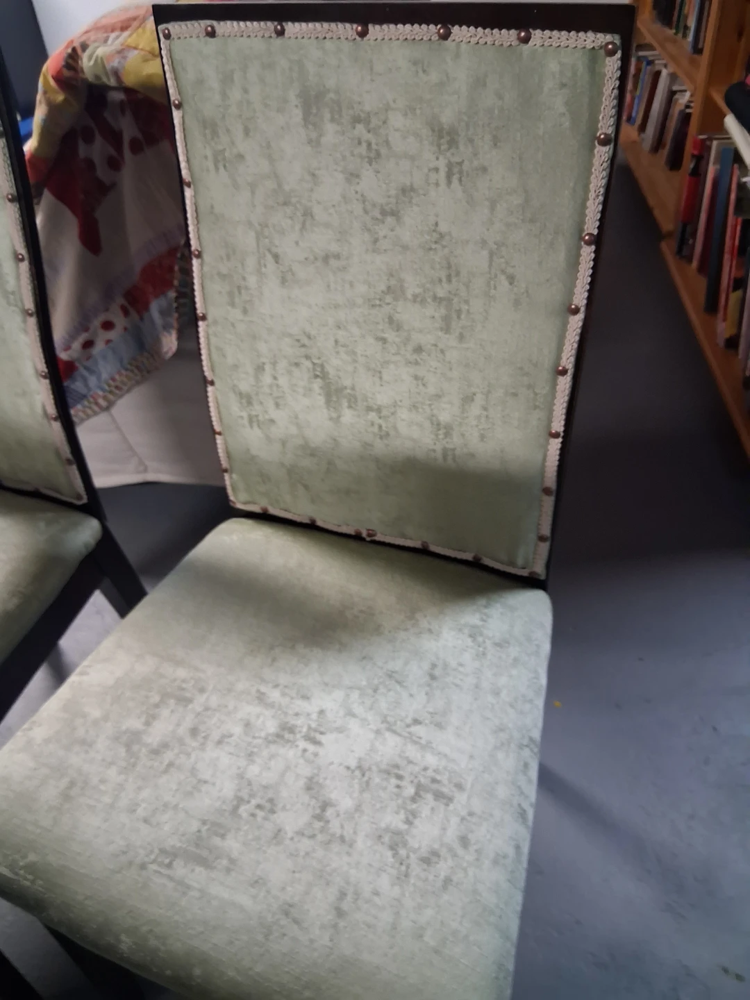 Chintz Dining Chairs (Set of 4) - Sage Green - photo 3