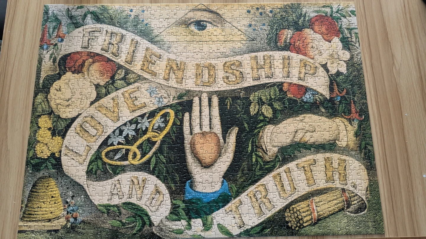 John Derian Friendship Love and Truth 1000 PC Puzzle - photo 2