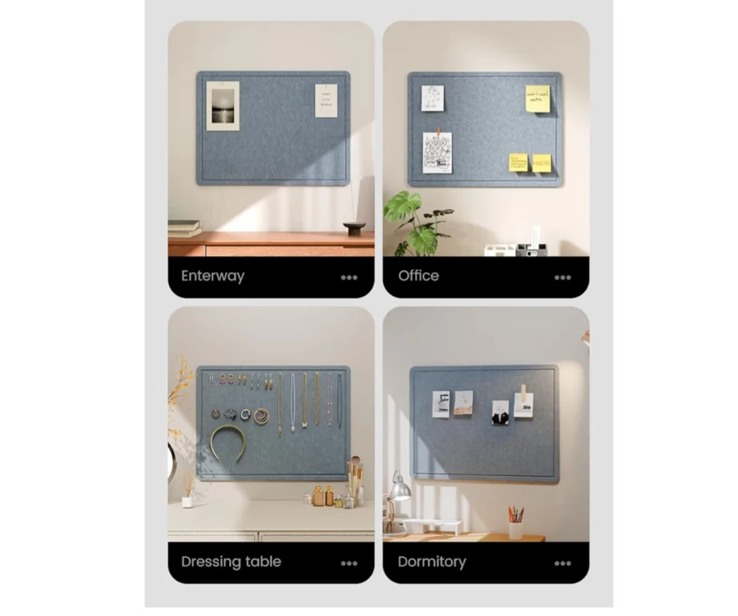 Fluxynara Bulletin Board, 23.6" x 17.5" Cork Board Alternative - photo 5