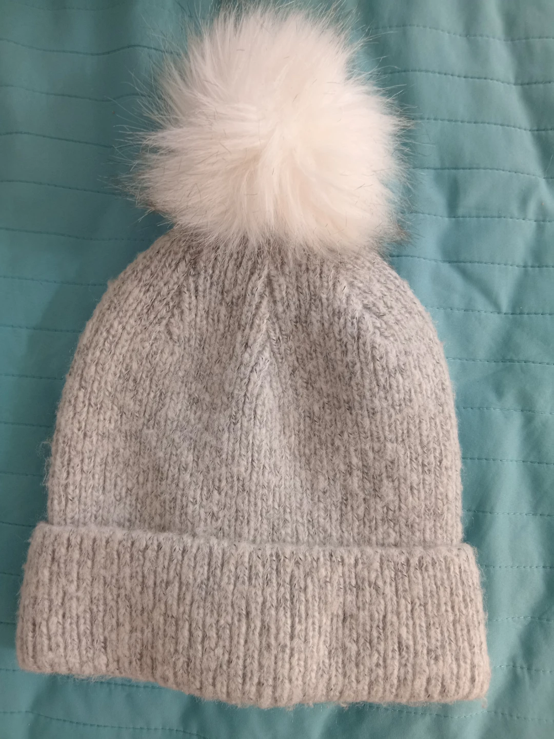 Garage Grey Pom Pom Beanie