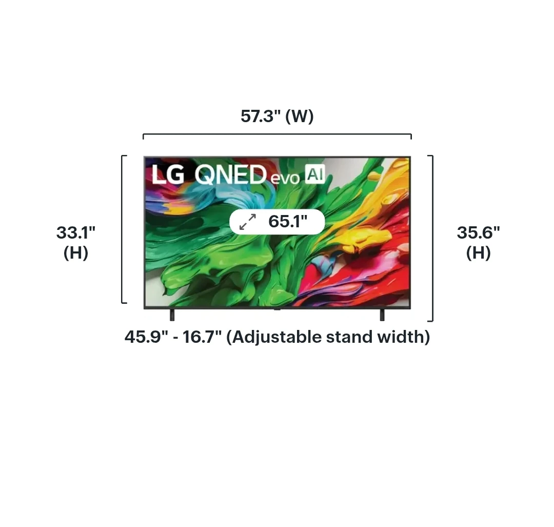 LG 65" QNED evo AI 4K TV " NEW " - photo 2