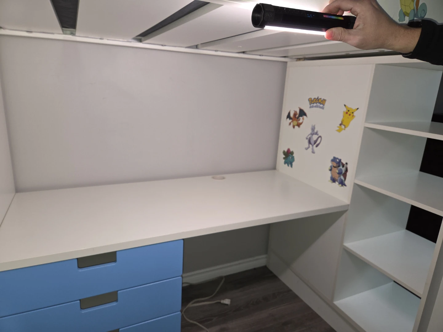 Ikea Loft Bed with Desk and Shelving - photo 4