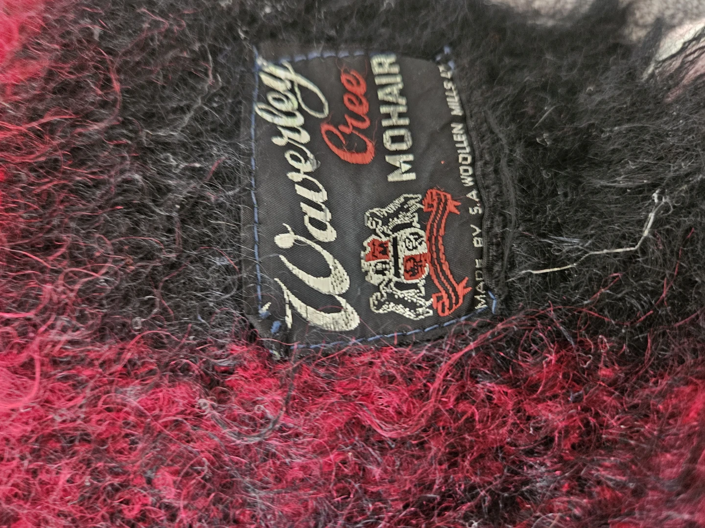 Waverly Cree Mohair Throw. 61x46inches. Vintage. Luxe. - photo 3
