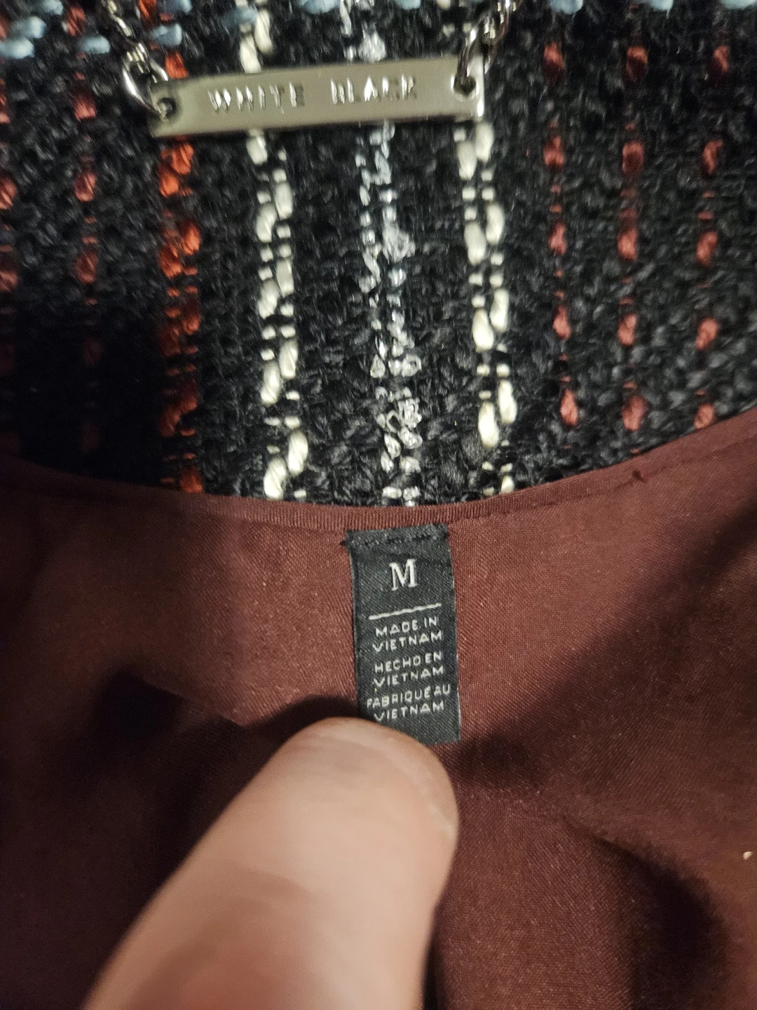 White Black Market Plaid Coat - photo 3
