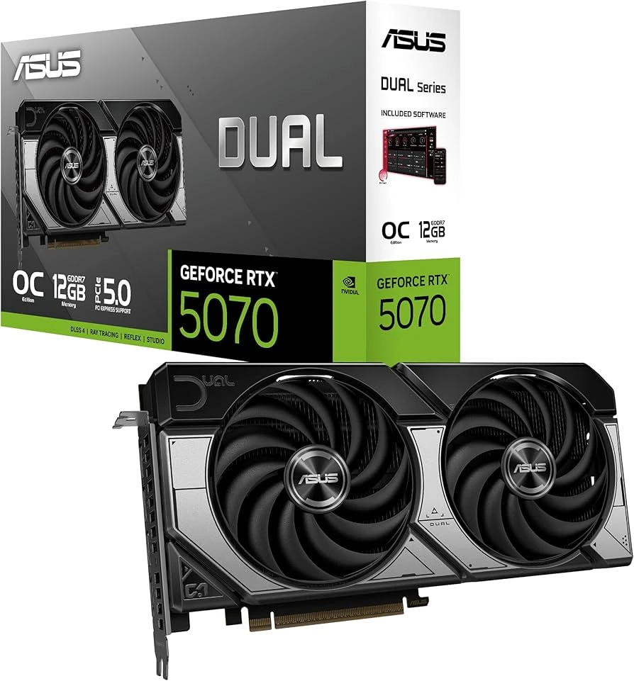 ASUS Dual GeForce RTX 5070 OC Edition 12GB GDDR7 Graphics Card - photo 3