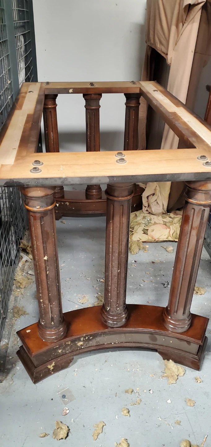 Wooden Dining Table Top and Base