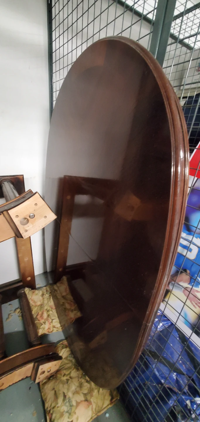 Wooden Dining Table Top and Base - photo 2