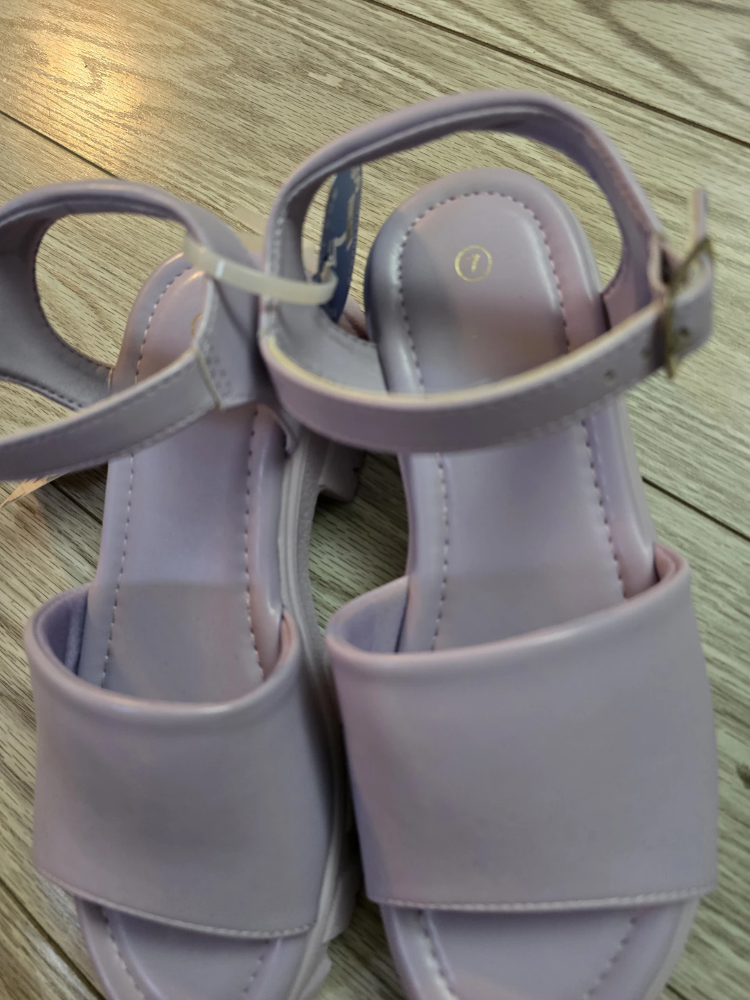 Lilac Platform Sandals Size 7 - photo 3