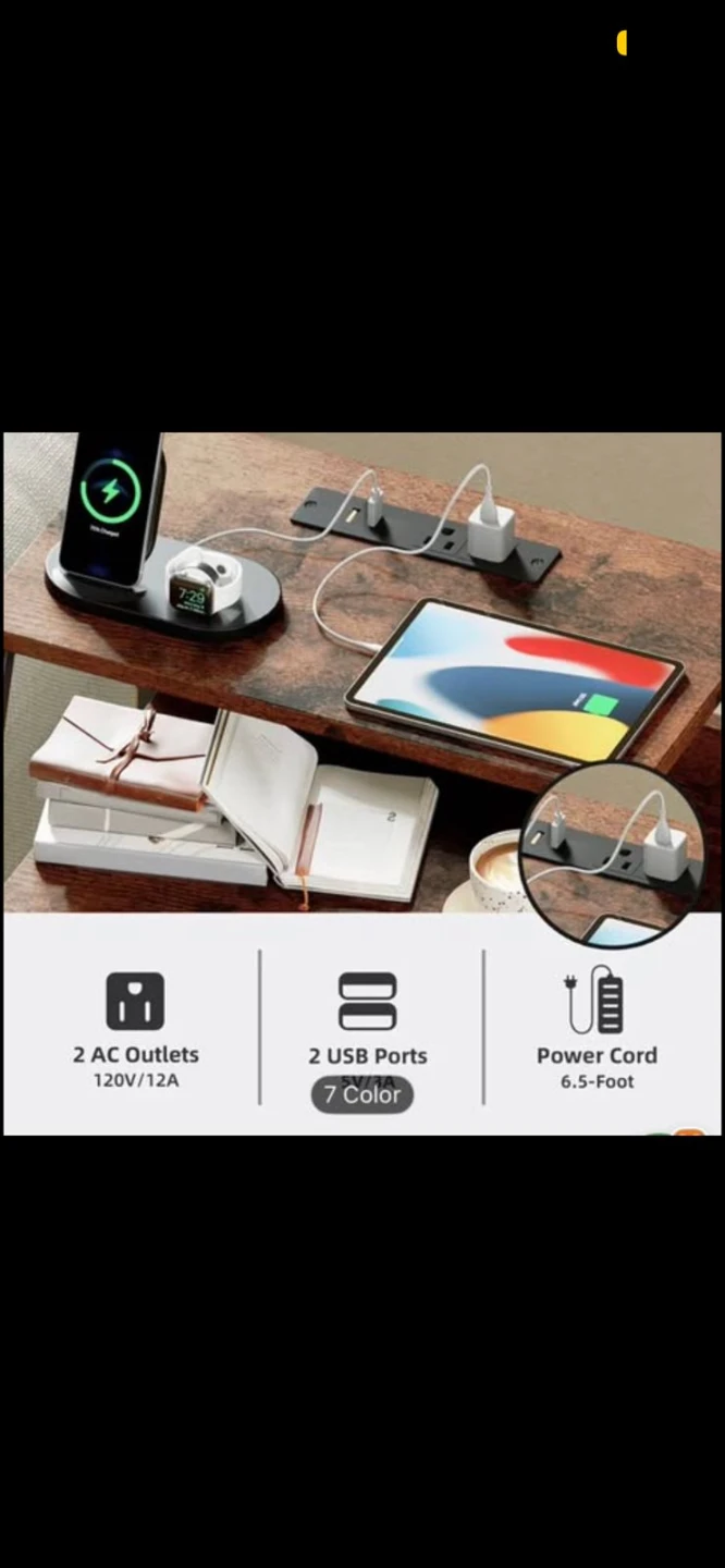 A set of 2 Rustic 4-Drawer Dresser with USB Charging Station - photo 2