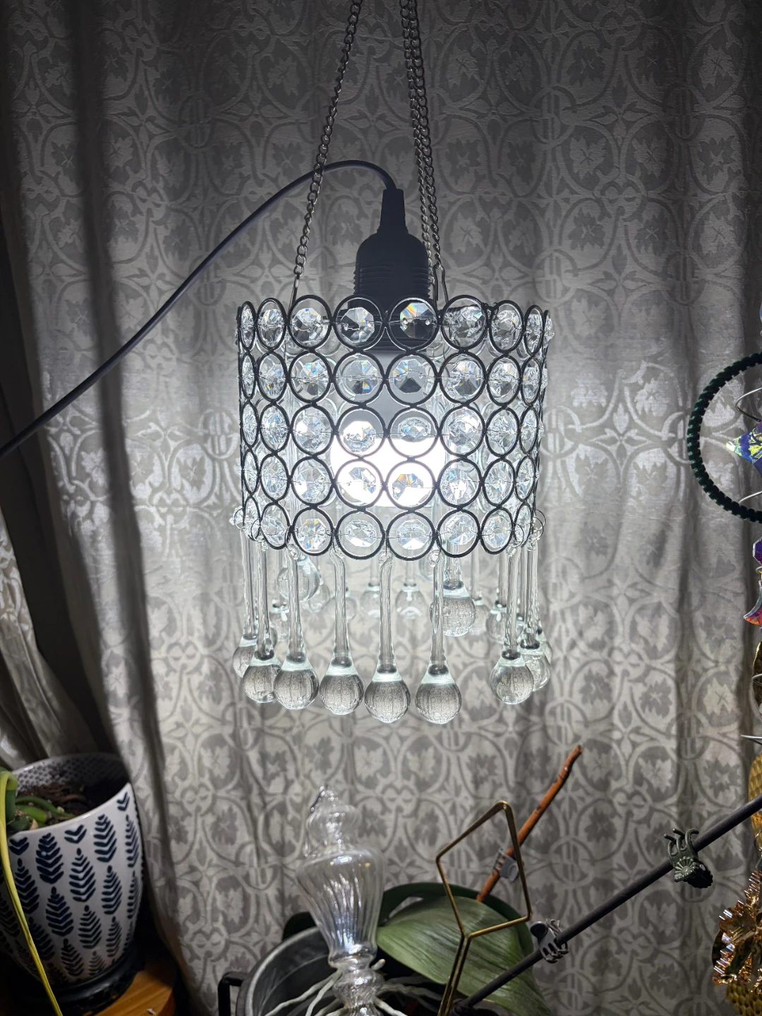Crystal Beaded Chandelier Pendant Light Shade - photo 4