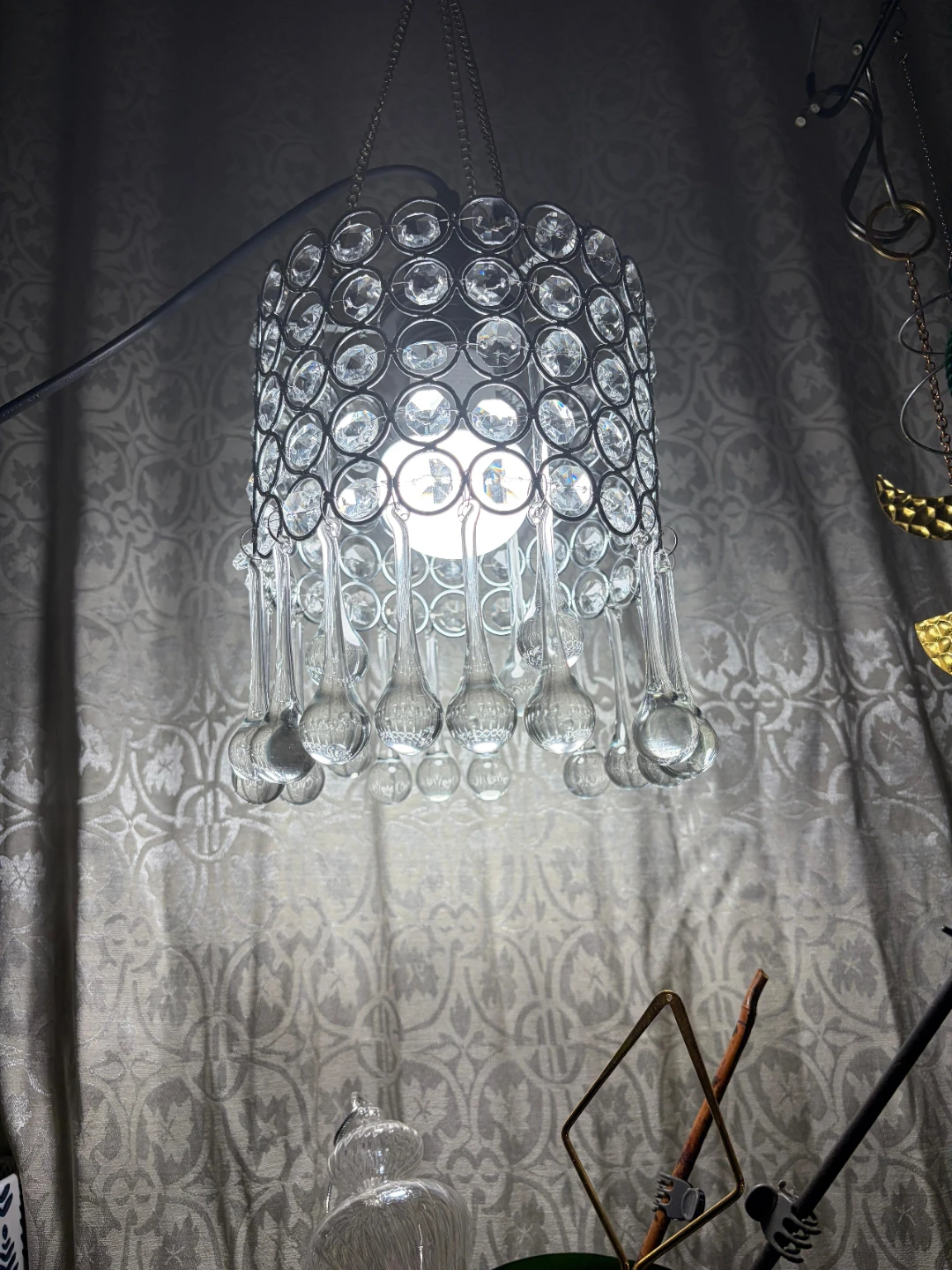 Crystal Beaded Chandelier Pendant Light Shade - photo 5