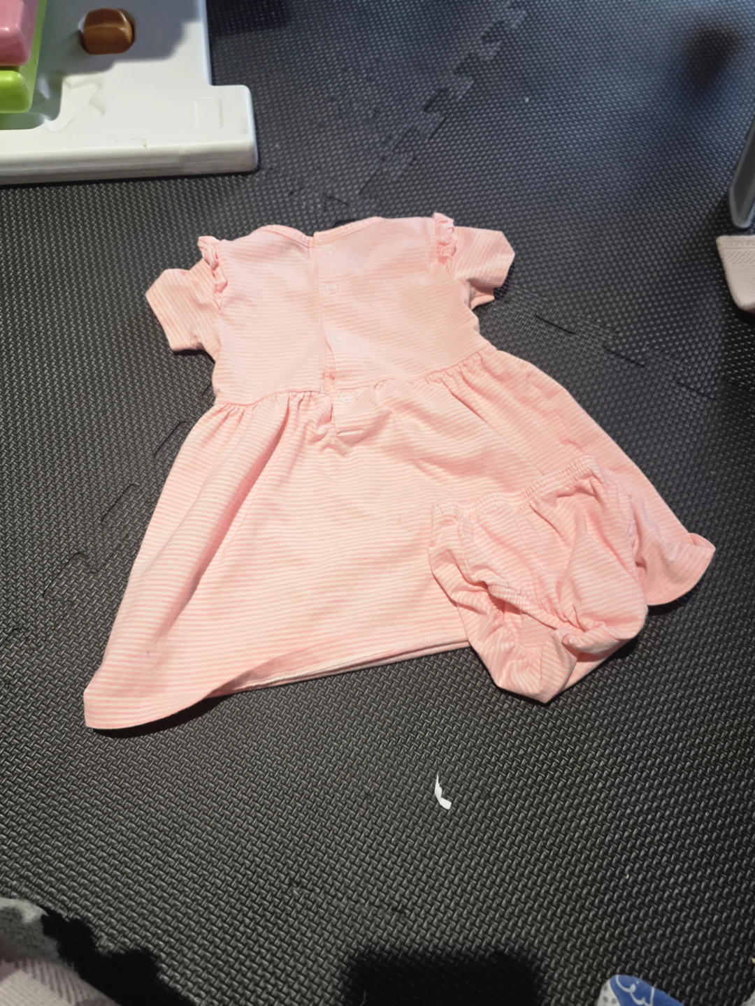 🏆Carter's Pink Striped Dress with Bloomers - 18m - photo 2