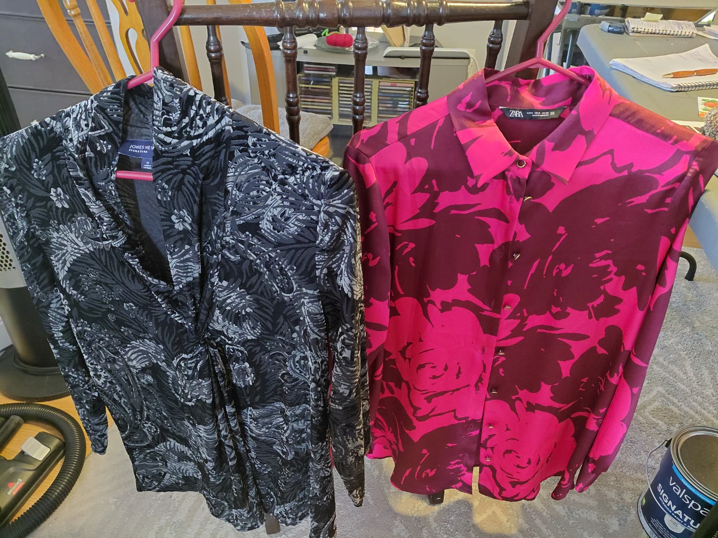 Bundle of Women's Tops, one sweater,  and one jacket - photo 4