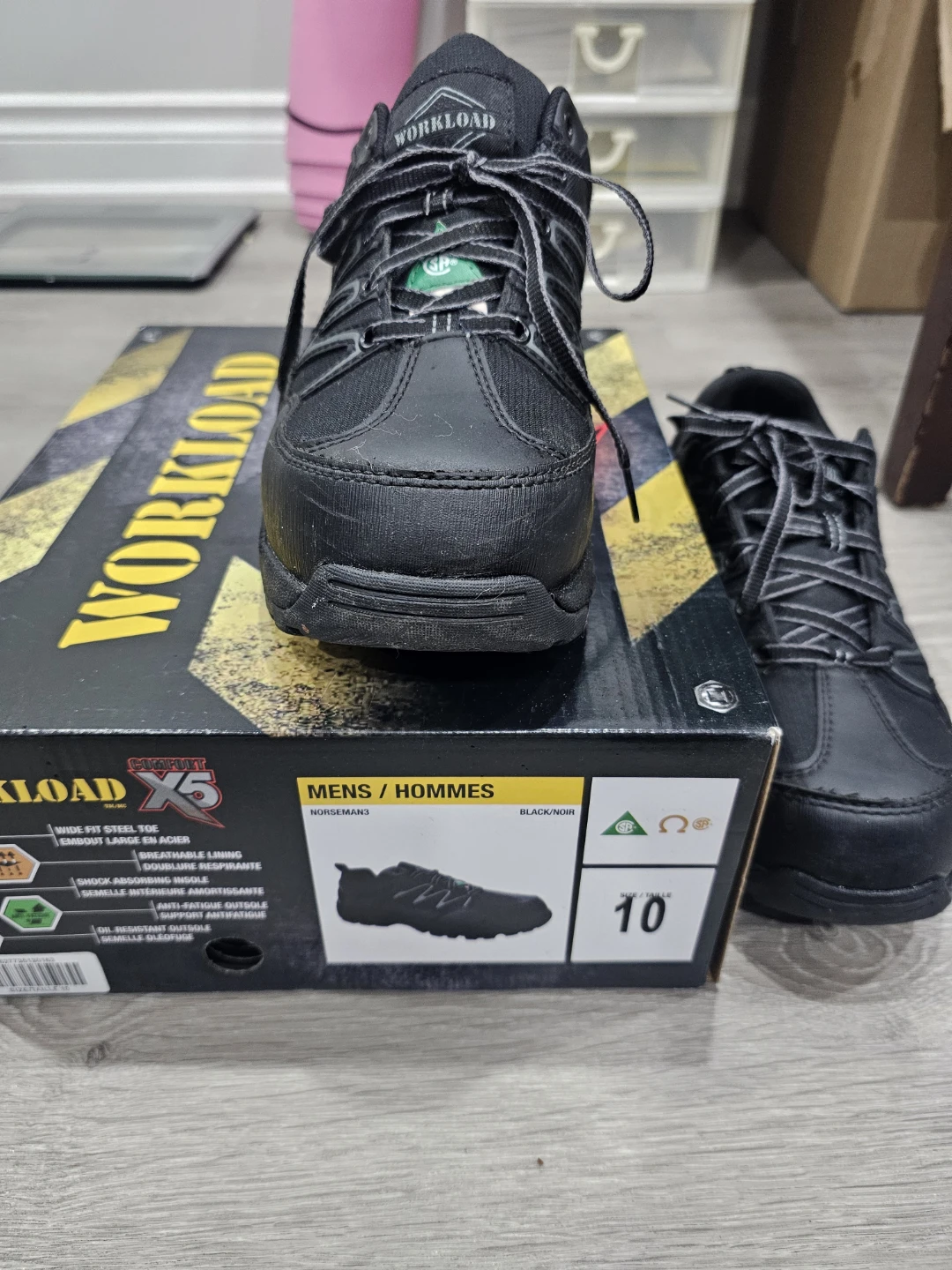 Mens safety shoes/steel toe shoe- Workload Comfort X5 Shoes - photo 4