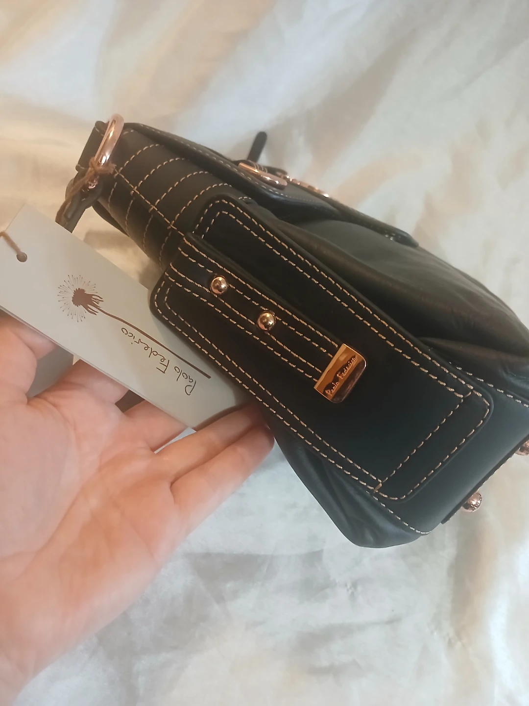 Paolo Federico Black Leather Shoulder Bag - photo 2