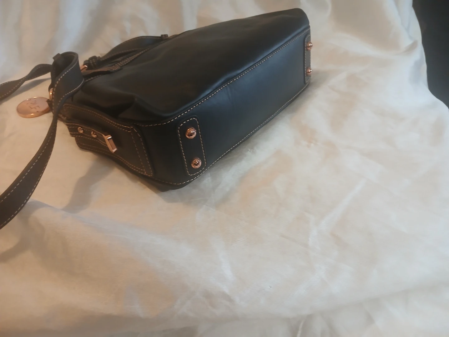 Paolo Federico Black Leather Shoulder Bag - photo 4