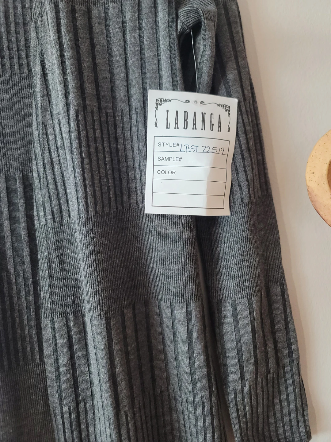 La Banga Charcoal Ribbed Knit Maxi Duster Cardigan NWT Sz S Y2K - photo 4