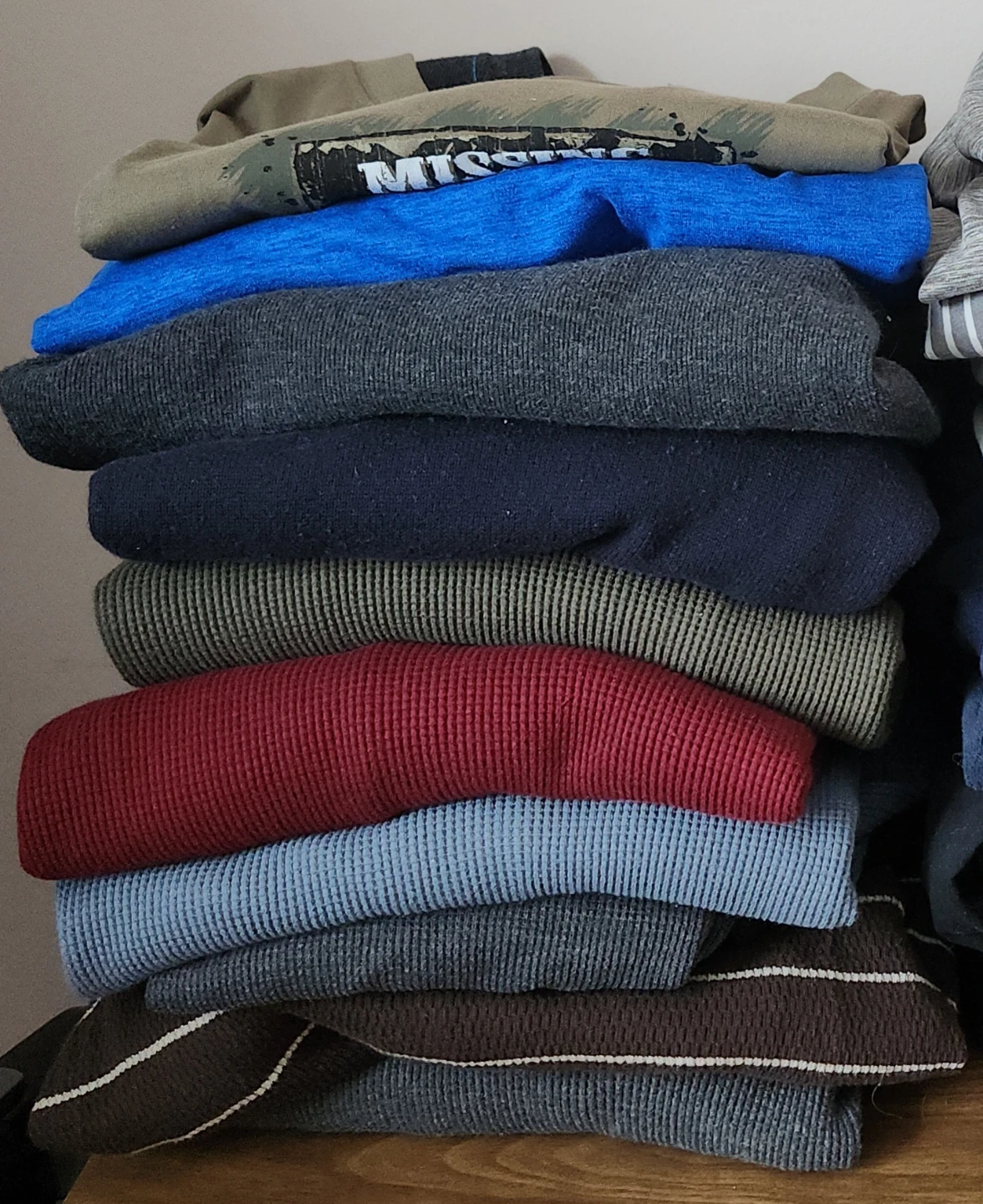 Pile of Men's LG Shirts