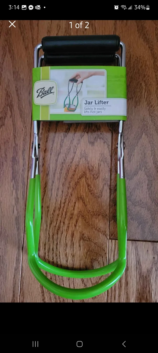🏆 Ball Jar Lifter with Green Handles