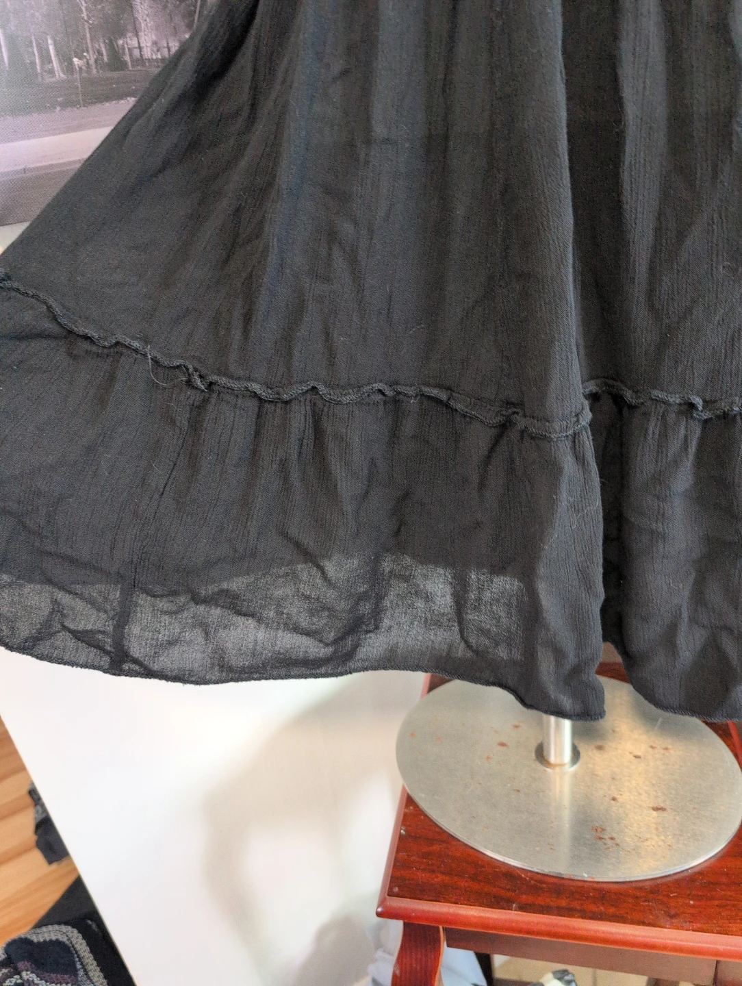 Black Boho Crochet Detail Summer Dress - photo 3