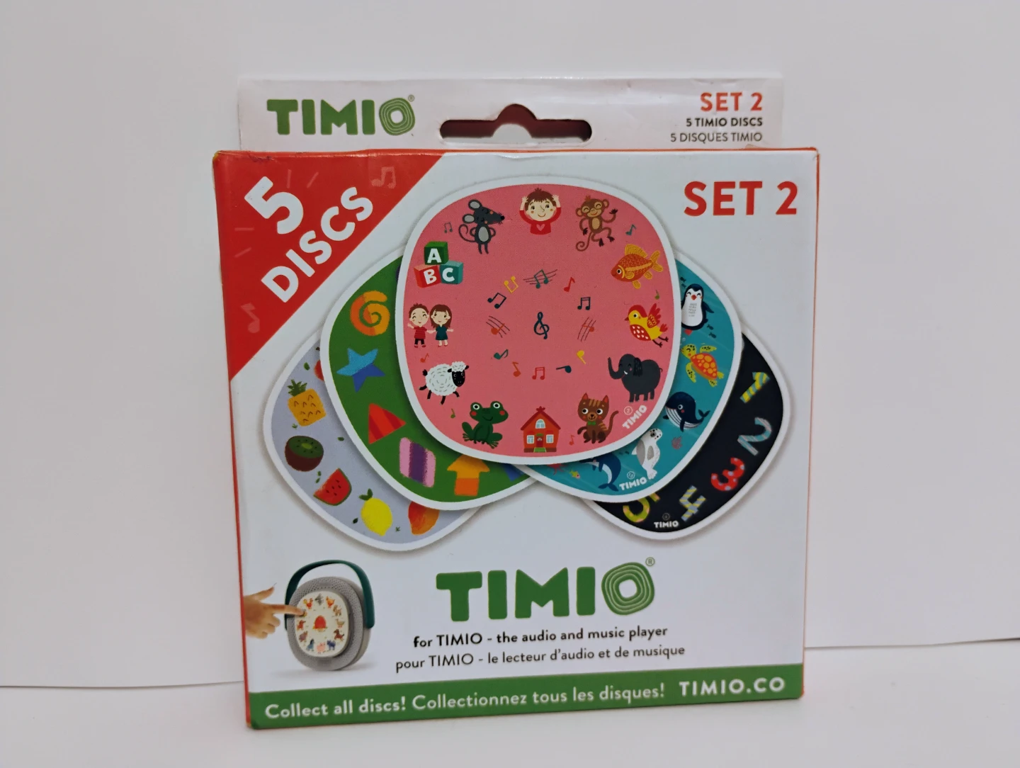 Timio Set 2 Audio Music Player Discs - 5 Discs
