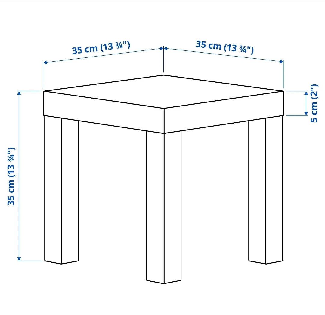 IKEA LACK Side Table (White x1 / Black x1) - photo 2