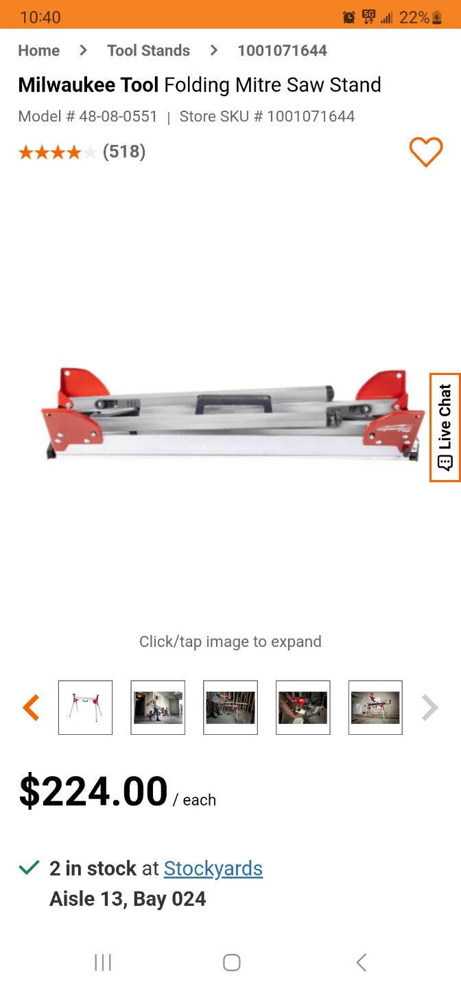 Milwaukee Folding Saw Stand NEED GONE ASAP!