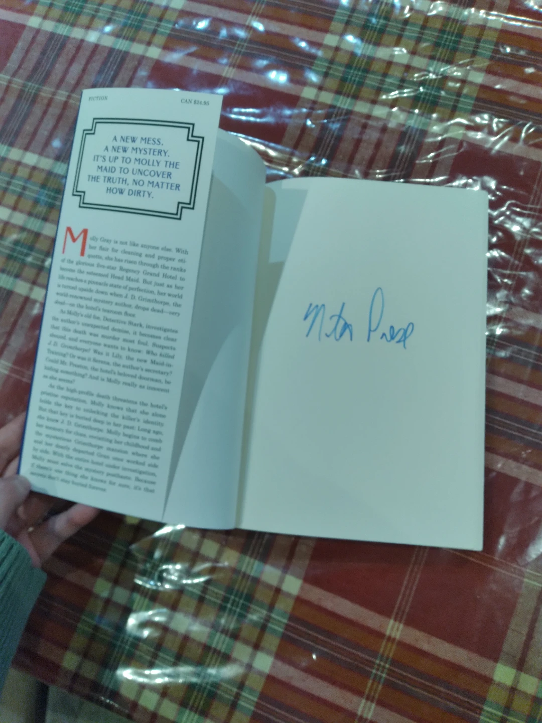 Signed signature The Mystery Guest A Maid Novel by Nita Prose - photo 2