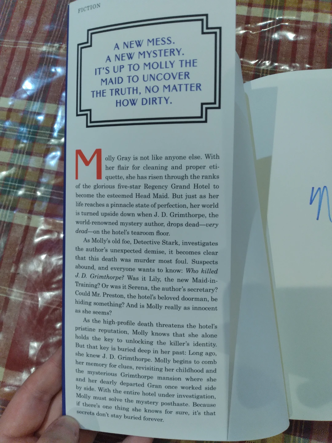 Signed signature The Mystery Guest A Maid Novel by Nita Prose - photo 3
