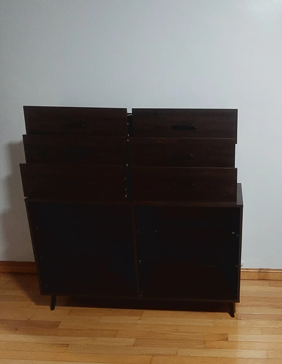 Dark Wood Dresser with 6 Drawers - photo 2