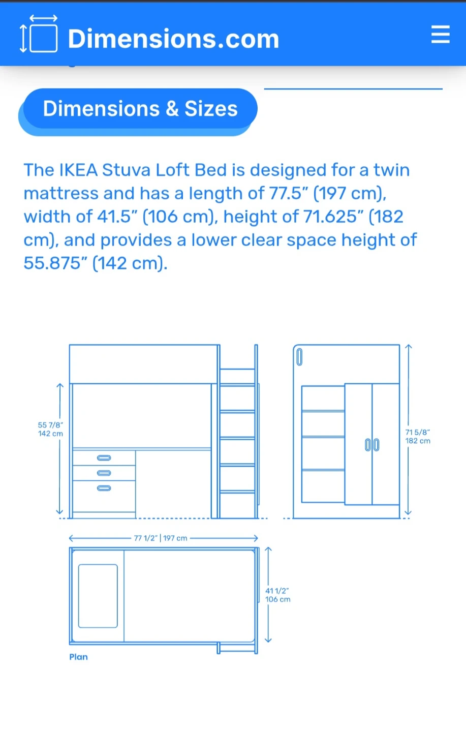 🧡 White Loft Bed with Desk & Storage - photo 3