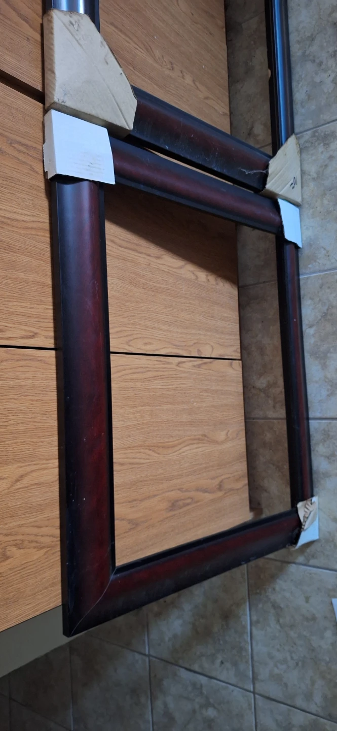 Three large Dark Wood Picture Frames - photo 2