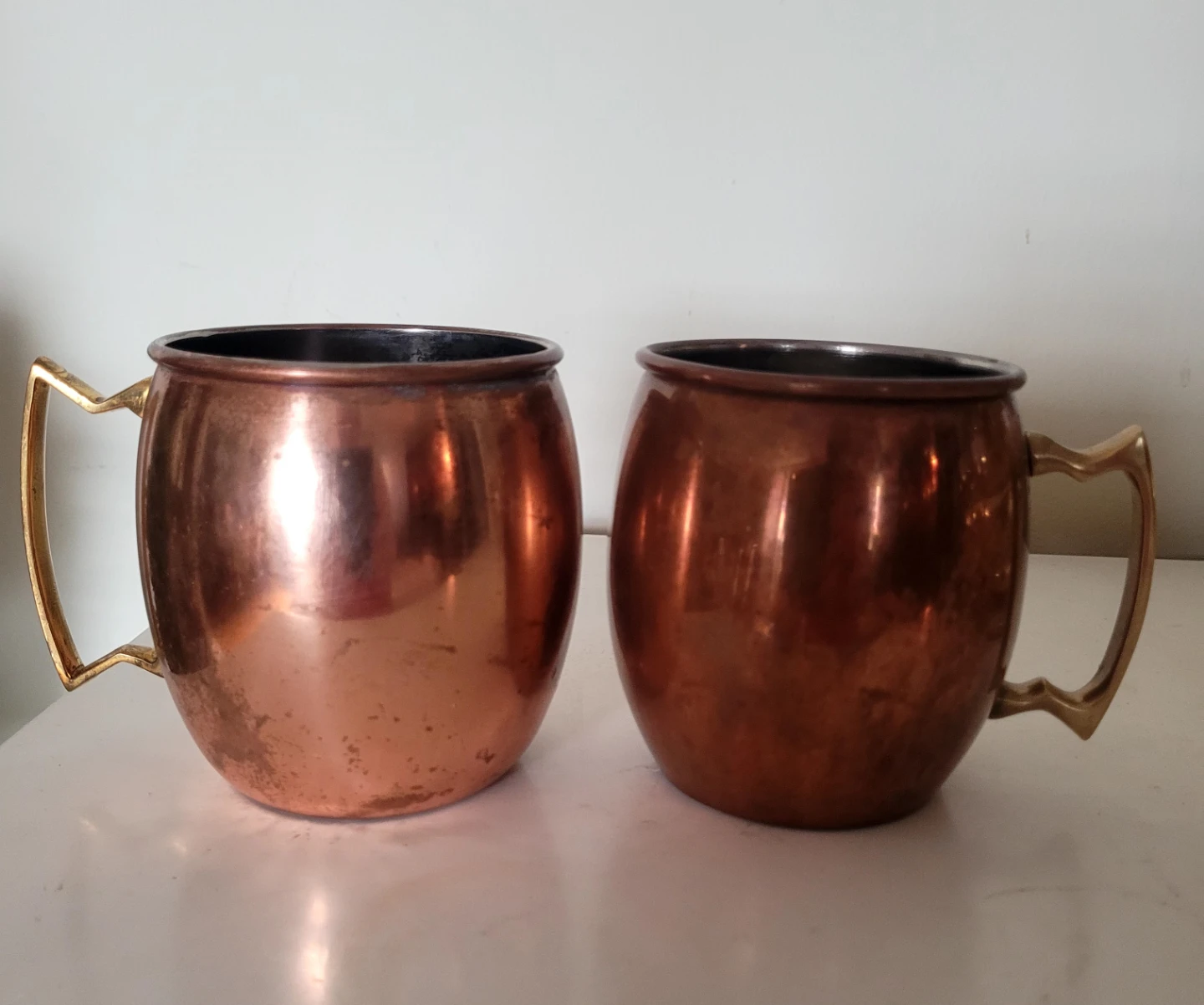 Set of 2 Vintage Copper Mugs🥕