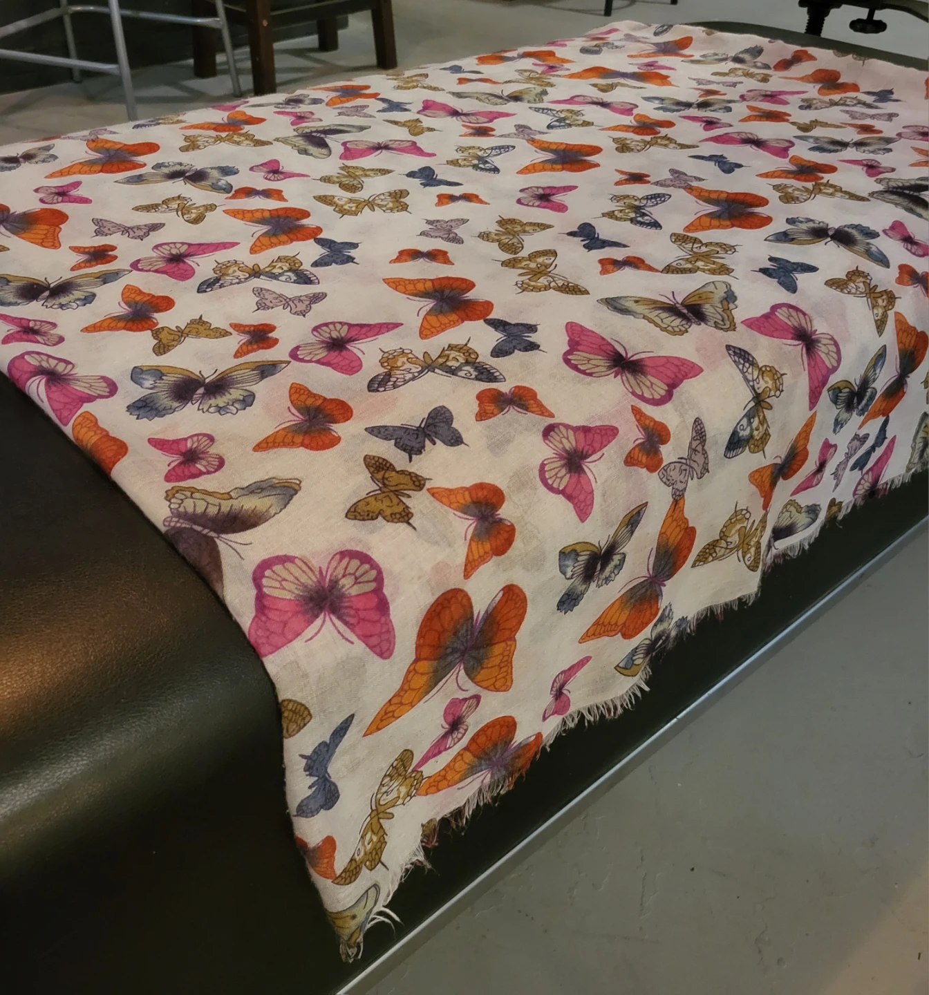Butterfly Print Infinity Scarf - Lightweight, woven - photo 2