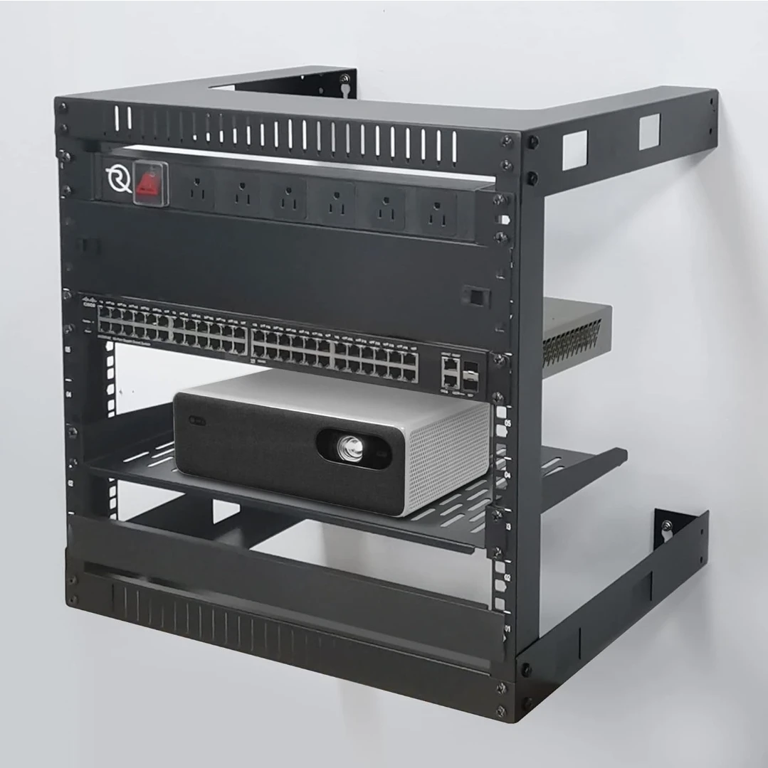 RIVECO 19" 9U Wall Mount Open Frame Network Rack - 17.7" Deep - photo 4