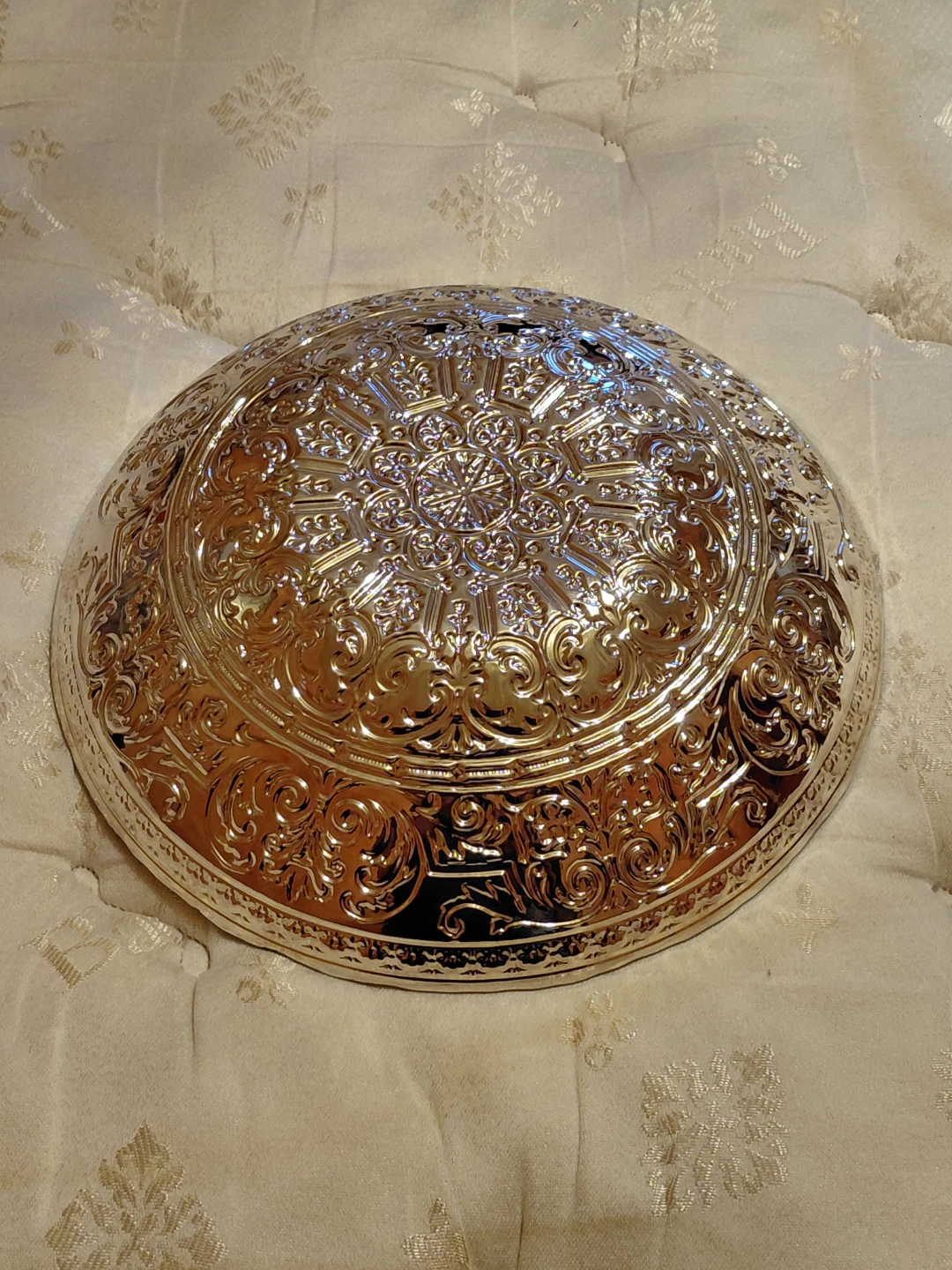 Ornate Purple and Gold Decorative Bowl - photo 3
