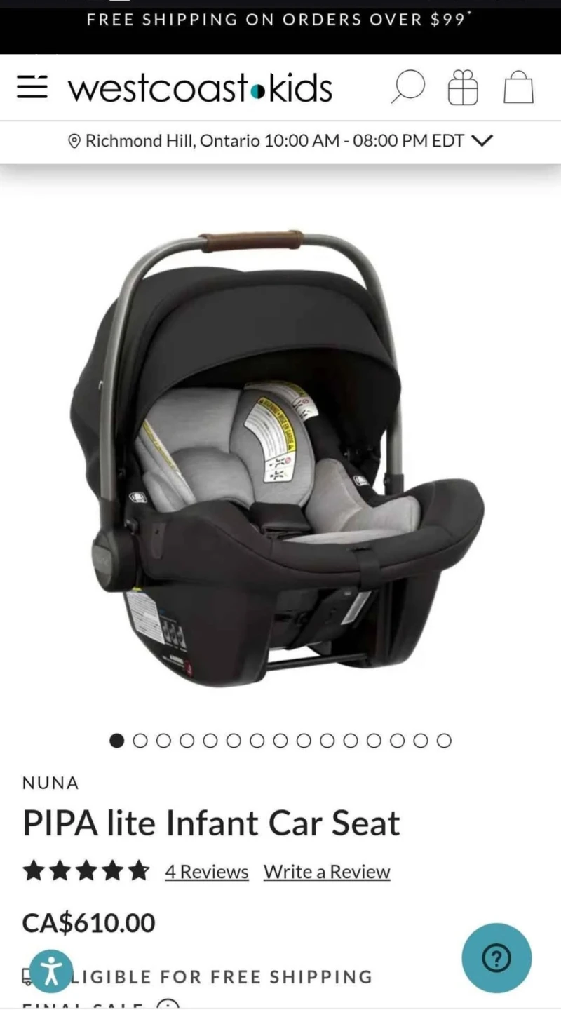 Nuna PIPA lite Infant Car Seat - expiring 2029