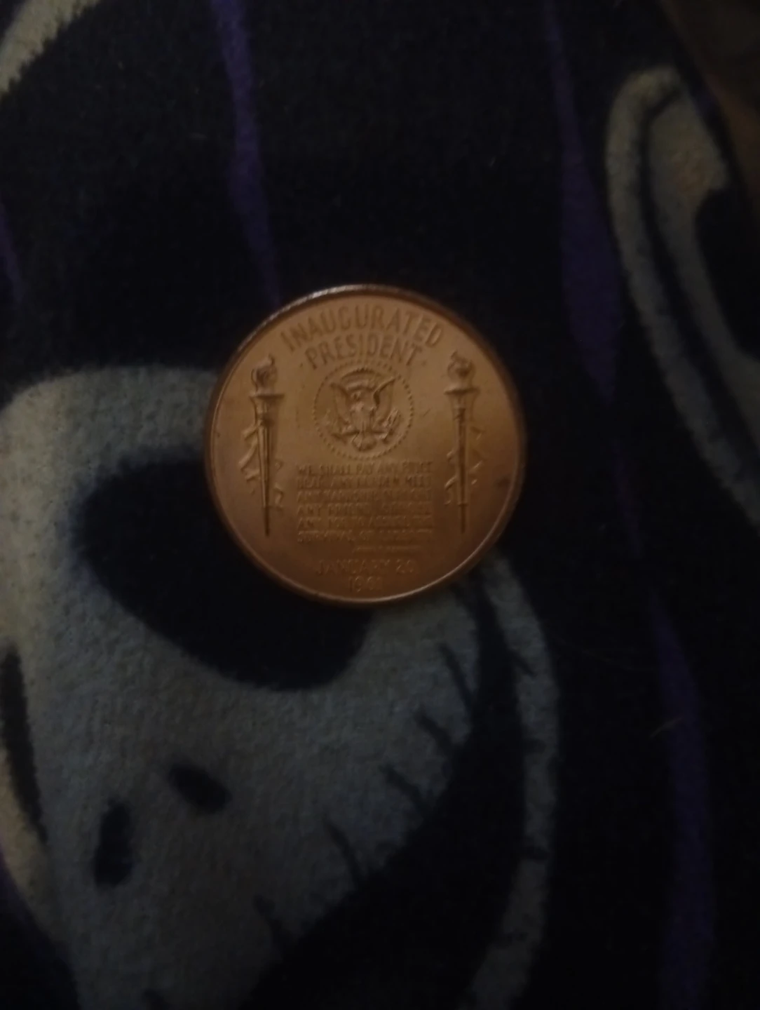 President John F. Kennedy Inauguration Coin - photo 2