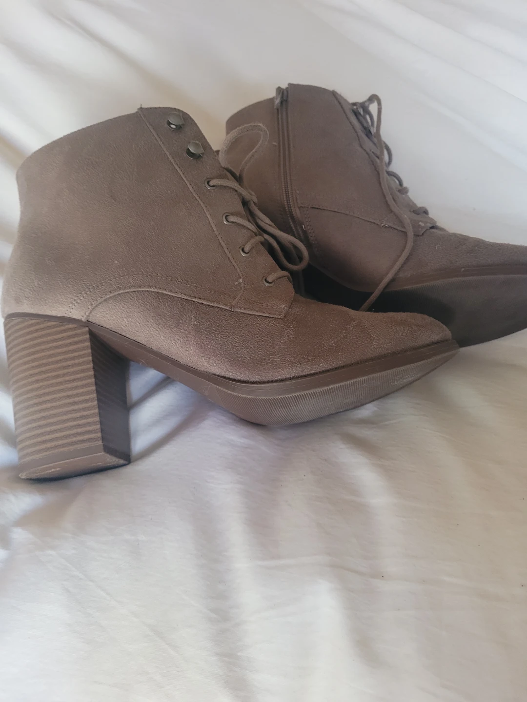 🏆Women's Faux Suede Lace-up Ankle Boots🏆 - photo 2