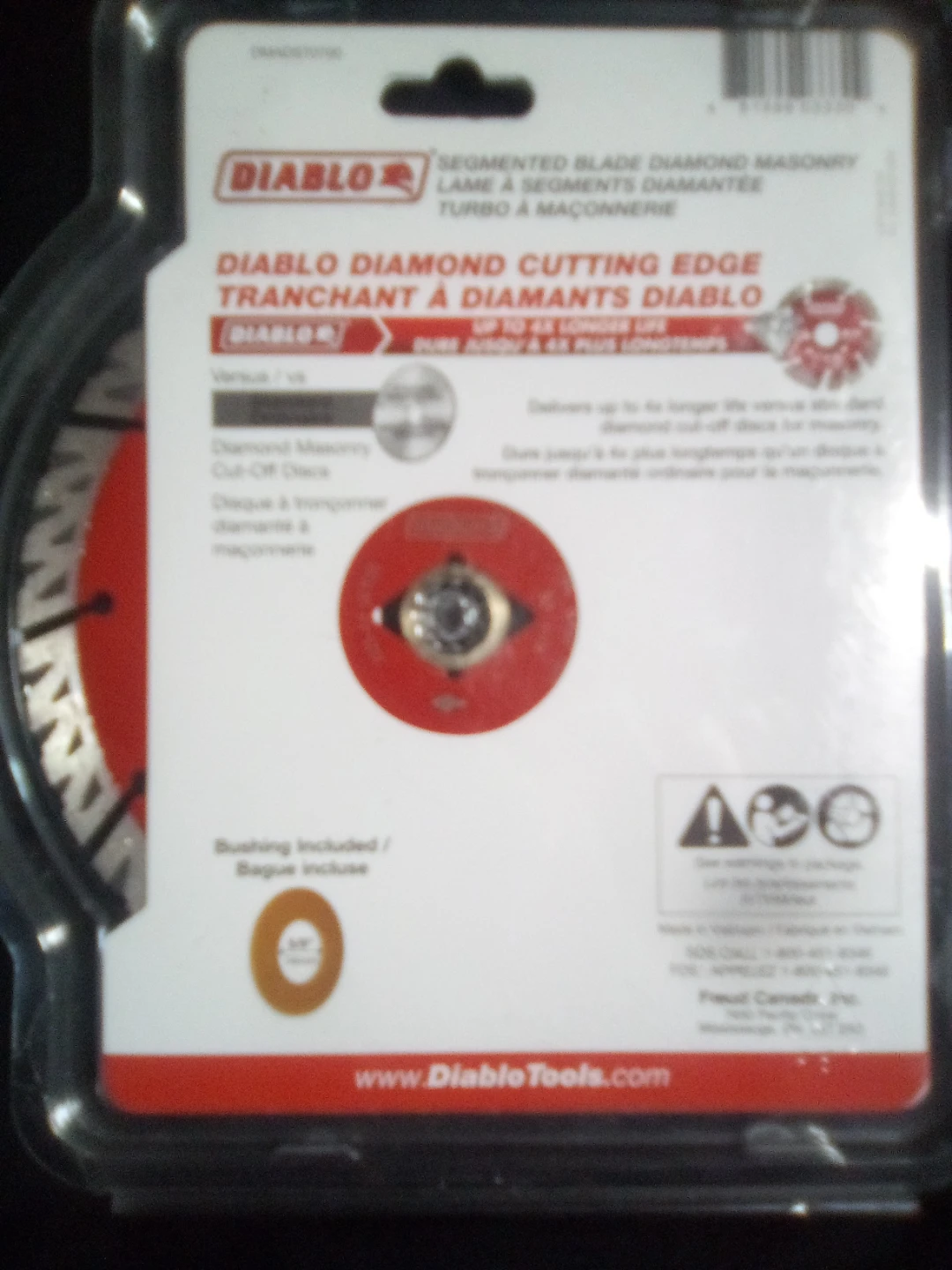 7" DIABLO DIAMOND MASONRY CUTTING EDGE TURBO BLADE 7" - photo 2